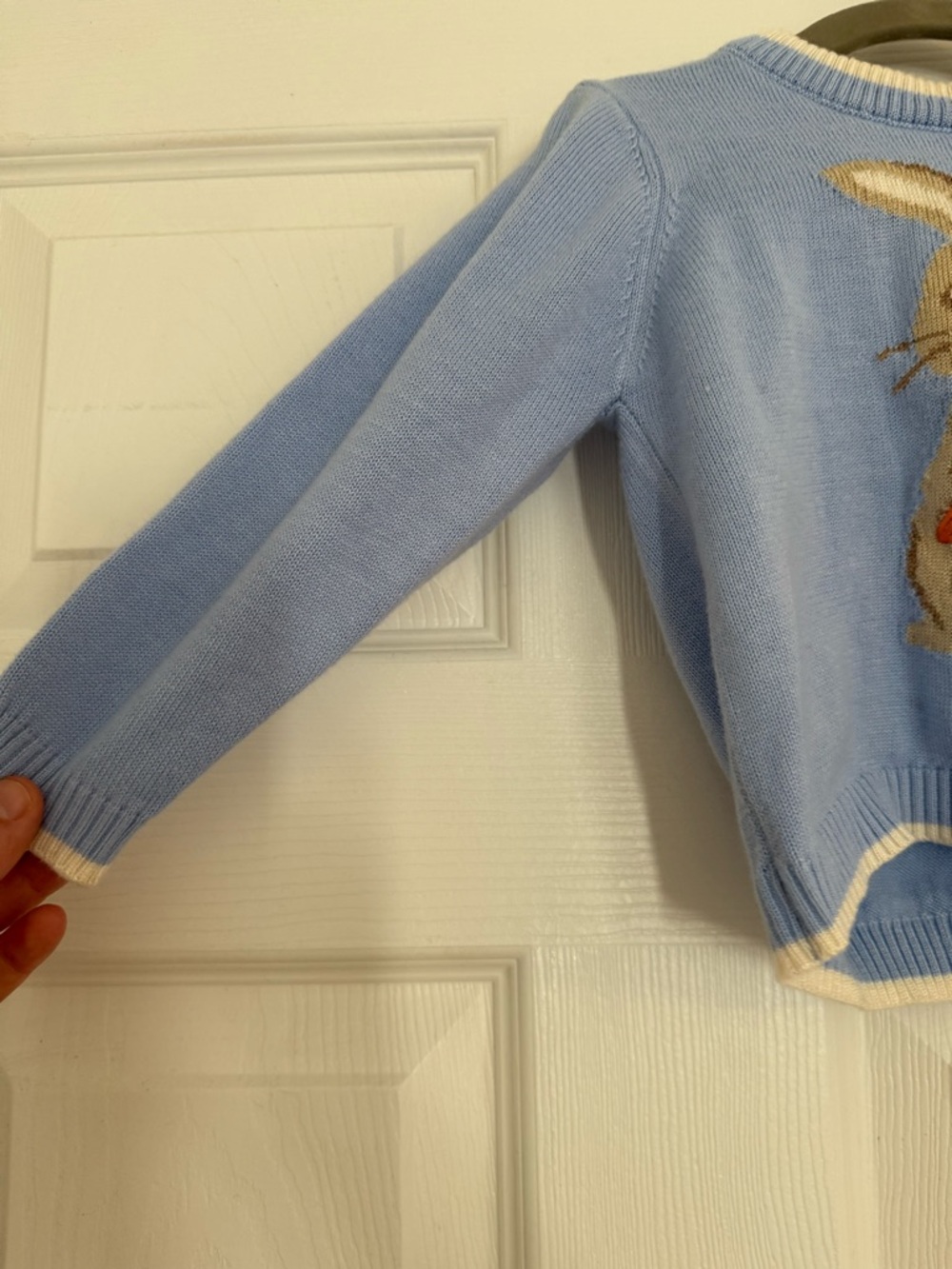 Kids Bunny Knit Sweater - Blue (Worn Once) - Picture 3 of 6
